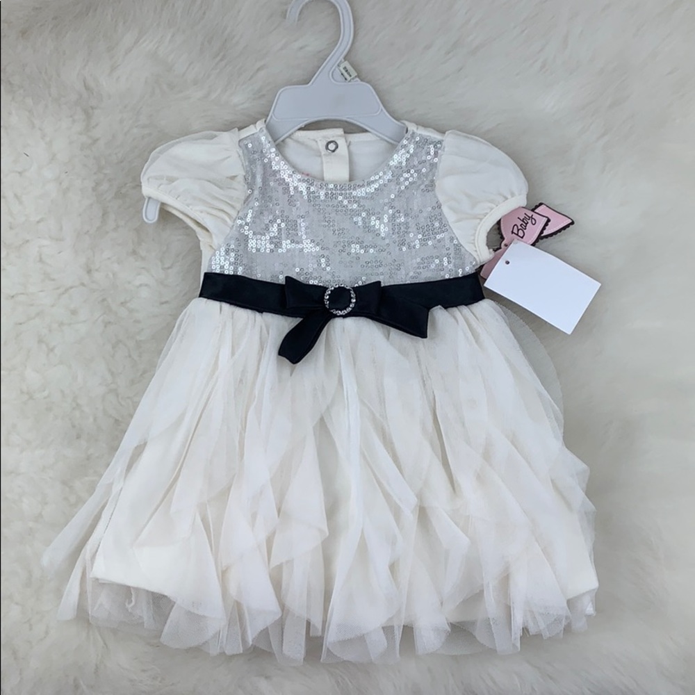 Baby 12 Month Formal Off White Dress
